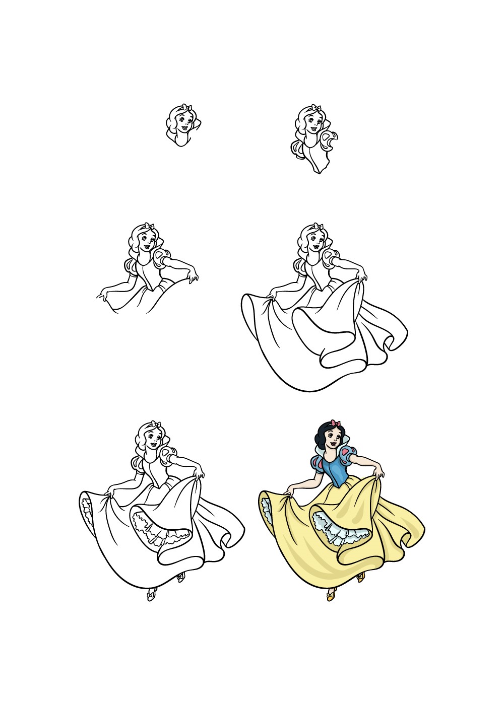 How To Draw Snow White